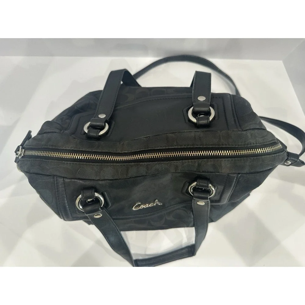 Coach black signature
